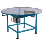 Mesa giratoria transparente Cristal