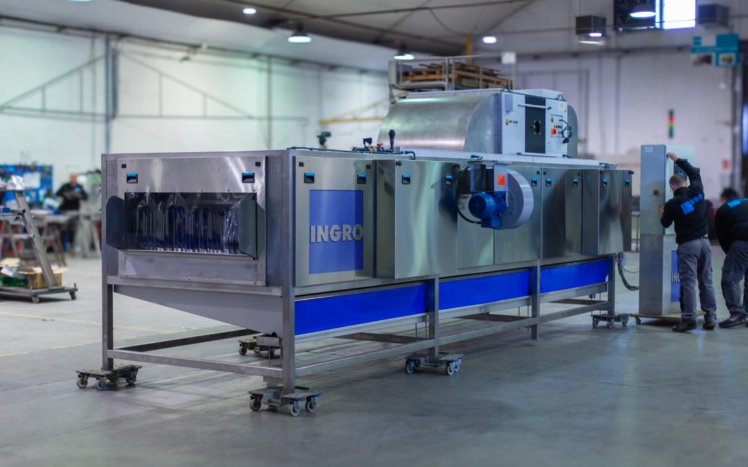 Ingro Maquinaria instala en Murcia su nueva lavadora secadora de frutas y hortalizas
